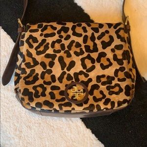 Host Pick! Tory Burch Leopard Calf Hair saddle bag